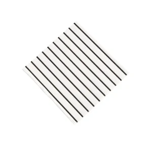 Metallic Stripe Beverage Napkins - 32 Pc.<Oriental Trading Best