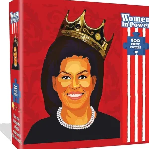 Oriental Trading Puzzles*Michelle Obama Jigsaw Puzzle 500Pcs Women In Power Illustration Design All Ages Mighty Mojo