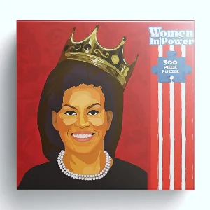 Oriental Trading Puzzles*Michelle Obama Jigsaw Puzzle 500Pcs Women In Power Illustration Design All Ages Mighty Mojo