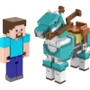 Oriental Trading Character Toys*Minecraft 3.25-Inch Steve And Armored Horse Action Figure 2-Pack