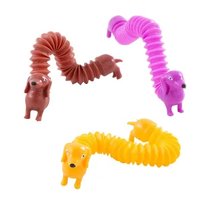 Oriental Trading Fidget Toys & Spinners*Mini Dog Expanding Tube Fidget Toys - 12 Pc.