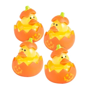 Oriental Trading Rubber Duckies*Mini Jack-O'-Lantern Rubber Ducks - 12 Pc.