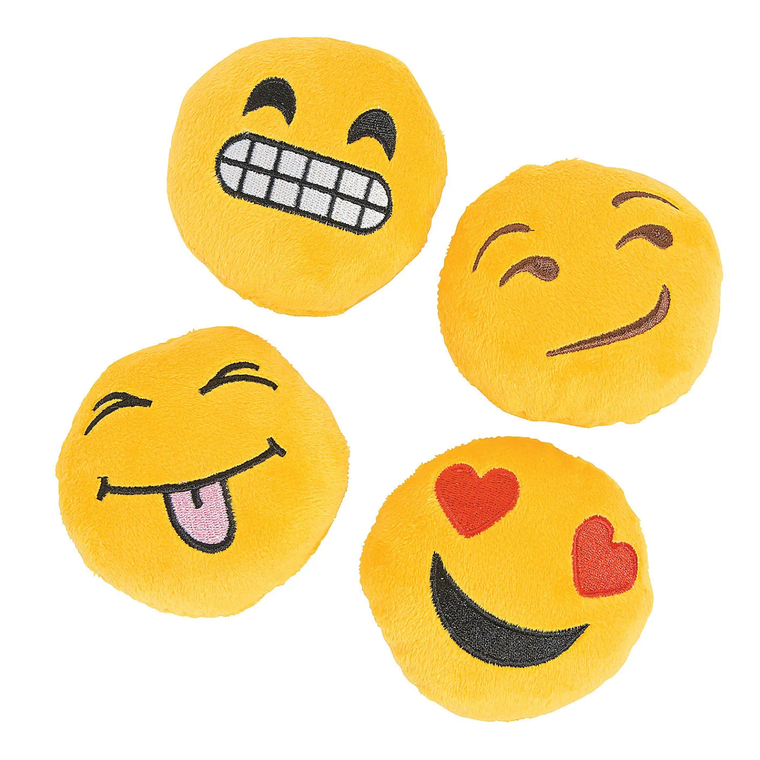 mini_smiling_stuffed_emoj_0.webp Oriental Trading Stuffed Animals & Plush Toys*Mini Smiling Stuffed Emoji Faces - 12 Pc.