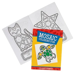 Oriental Trading Activity Books*Mosaic Color By Number Activity Books – 12 Pc.