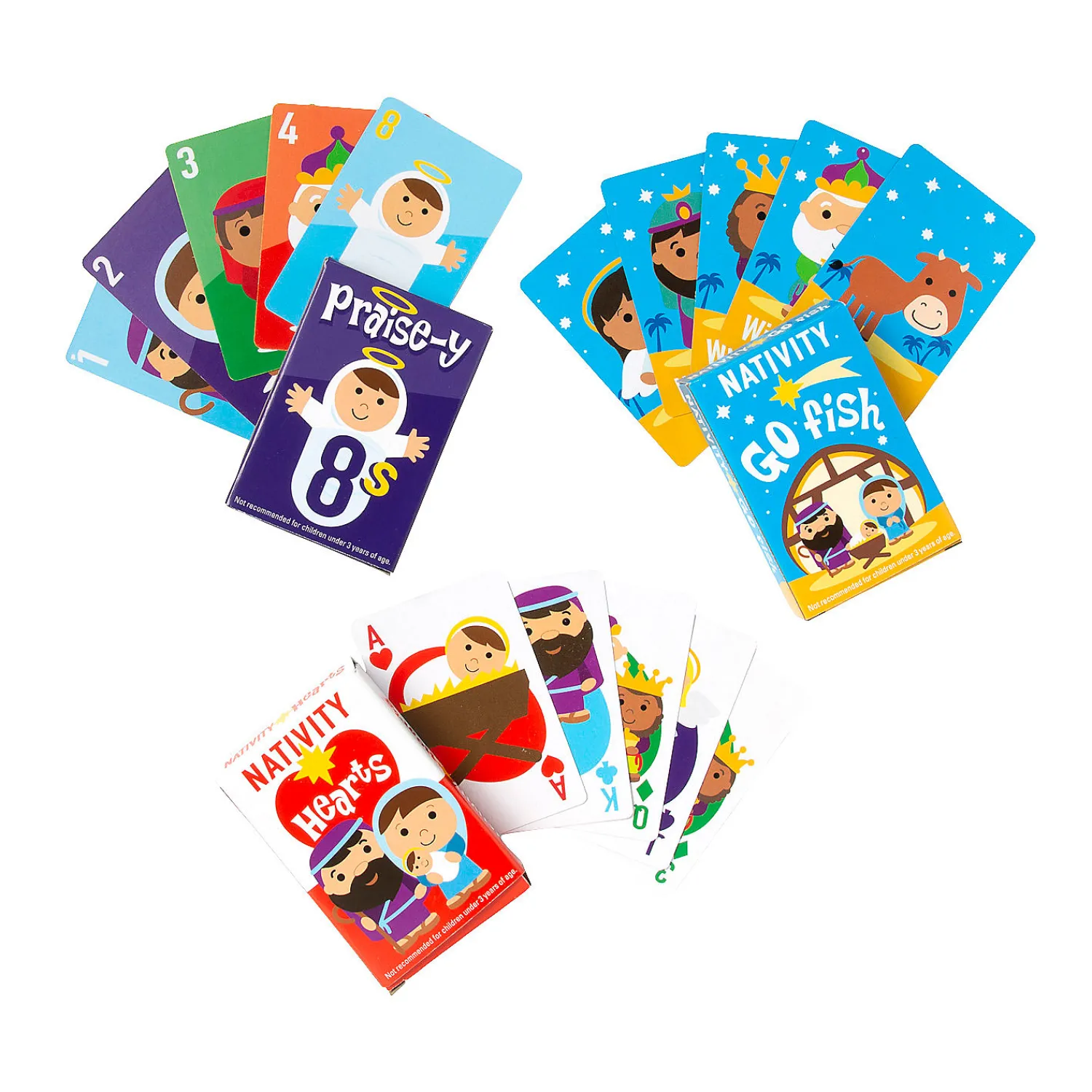 nativity_card_game_assort_0.webp Oriental Trading Playing Cards*Nativity Card Game Assortment - 12 Pc.