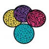 Neon Animal Print Flying Discs - 12 Pc.<Oriental Trading New