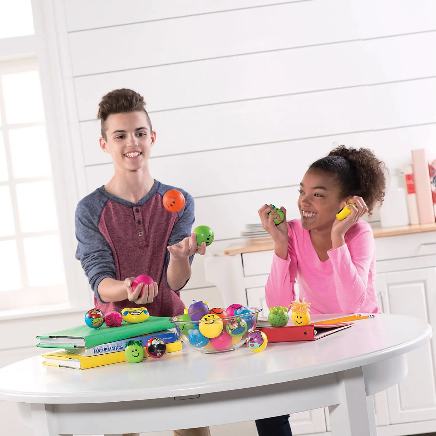 neon_smile_face_stress_to_1.webp Oriental Trading Stress Balls & Toys*Neon Smile Face Stress Toys With Hair - 24 Pc.