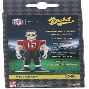 Oriental Trading Character Toys*New England Patriots Nfl Funko Gold 5 Inch Vinyl Figure Tom Brady Chase