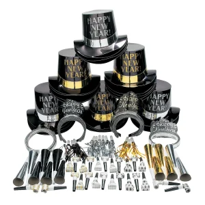 Oriental Trading Hat & Tote Bag Assortments*New Year's Eve Elegant Celebration Countdown Party Kit For 50
