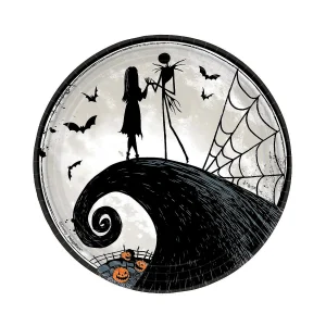 Nightmare Before Christmas Jack & Sally Paper Dinner Plates - 8 Ct.<Oriental Trading Store