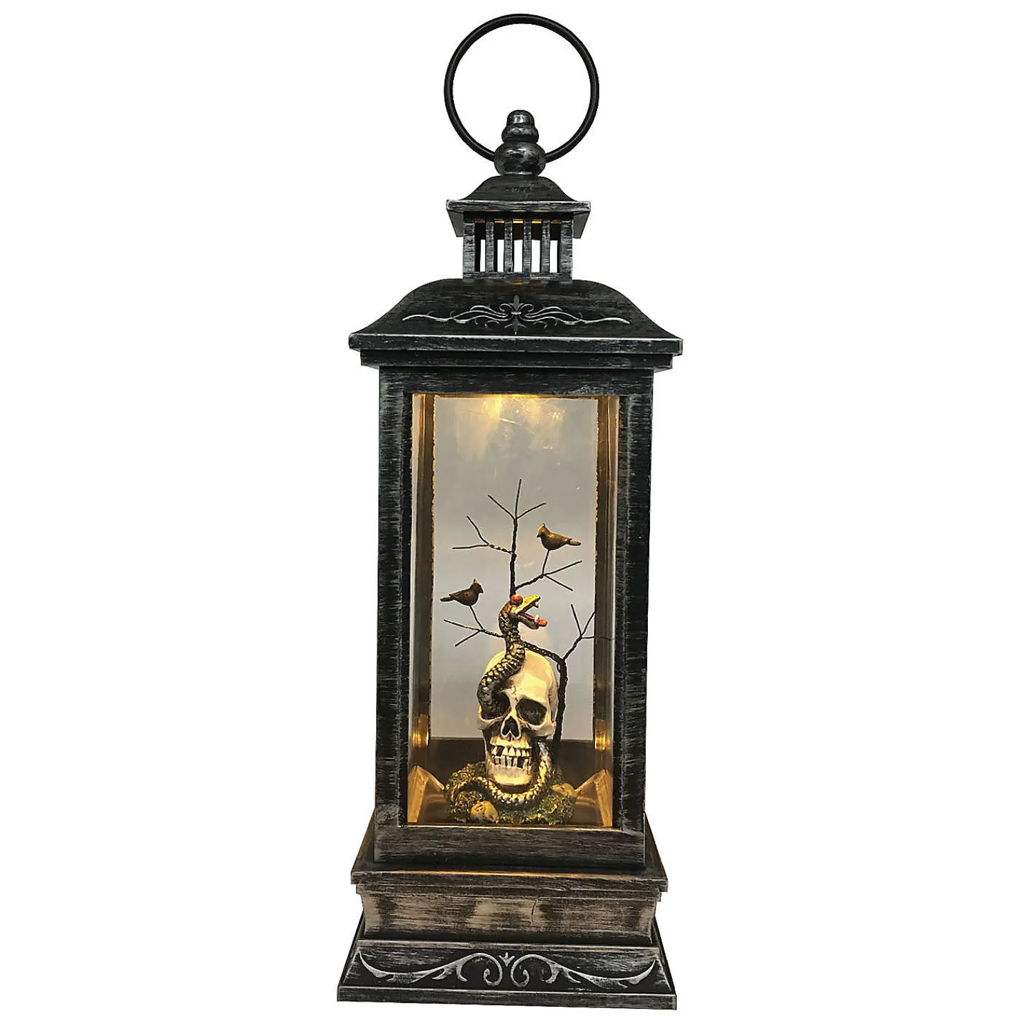 northlight__led_lighted_h_0.webp Northlight 11" Led Lighted Halloween Lantern With A White Skull Head<Oriental Trading Store