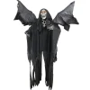 Northlight 66" Pre-Lit Black And Red Sonic Skeletal Reaper With Wings Halloween Decor<Oriental Trading Cheap