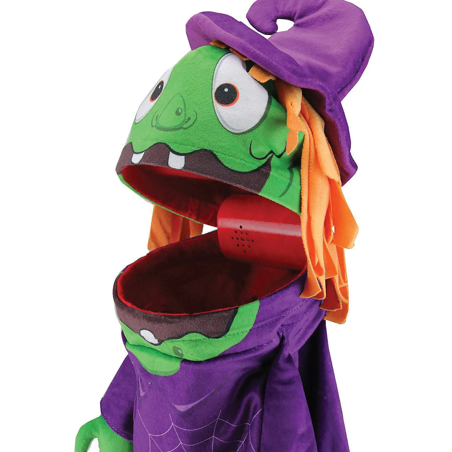 northlight__purple_and_gr_3.webp Northlight 23" Purple And Green Witch Unisex Child Trick Or Treat Halloween Bag Costume Accessory<Oriental Trading Hot