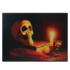 Northlight Black And Orange Led Lighted Skull Halloween Wall Art 12" X 15.75"<Oriental Trading Online