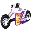 Occasions 7.5' Inflatable Skeleton Cycle , 3 Ft Tall, Multicolored<Oriental Trading Flash Sale