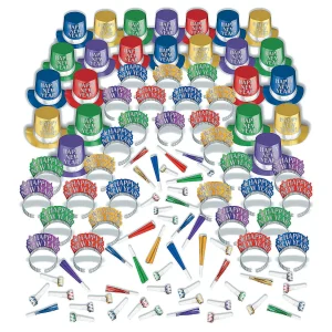 Oriental Trading Hat & Tote Bag Assortments*Opulent Affair Jeweltone New Year's Eve Party For 100