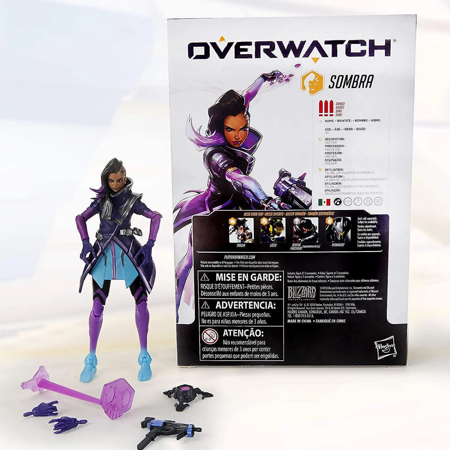 overwatch_ultimates__inch_1.webp Oriental Trading Character Toys*Overwatch Ultimates 6 Inch Action Figure Sombra