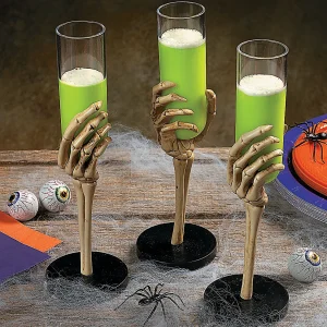 2 Oz. Skeleton Hand Bpa-Free Plastic Glasses - 12 Ct.<Oriental Trading Fashion