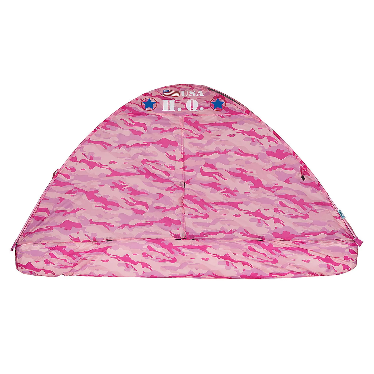 pacific_play_tents_pink_c_1.webp Oriental Trading Pretend Play*Pacific Play Tents Pink Camo Bed Tent - Twin Size