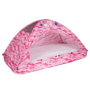 Oriental Trading Pretend Play*Pacific Play Tents Pink Camo Bed Tent - Twin Size