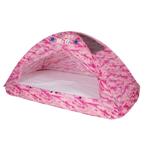 Oriental Trading Pretend Play*Pacific Play Tents Pink Camo Bed Tent - Twin Size