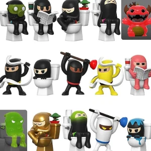 Oriental Trading Character Toys*Paka Paka Funko Capsule Mystery Figure Toilet Ninja One Random