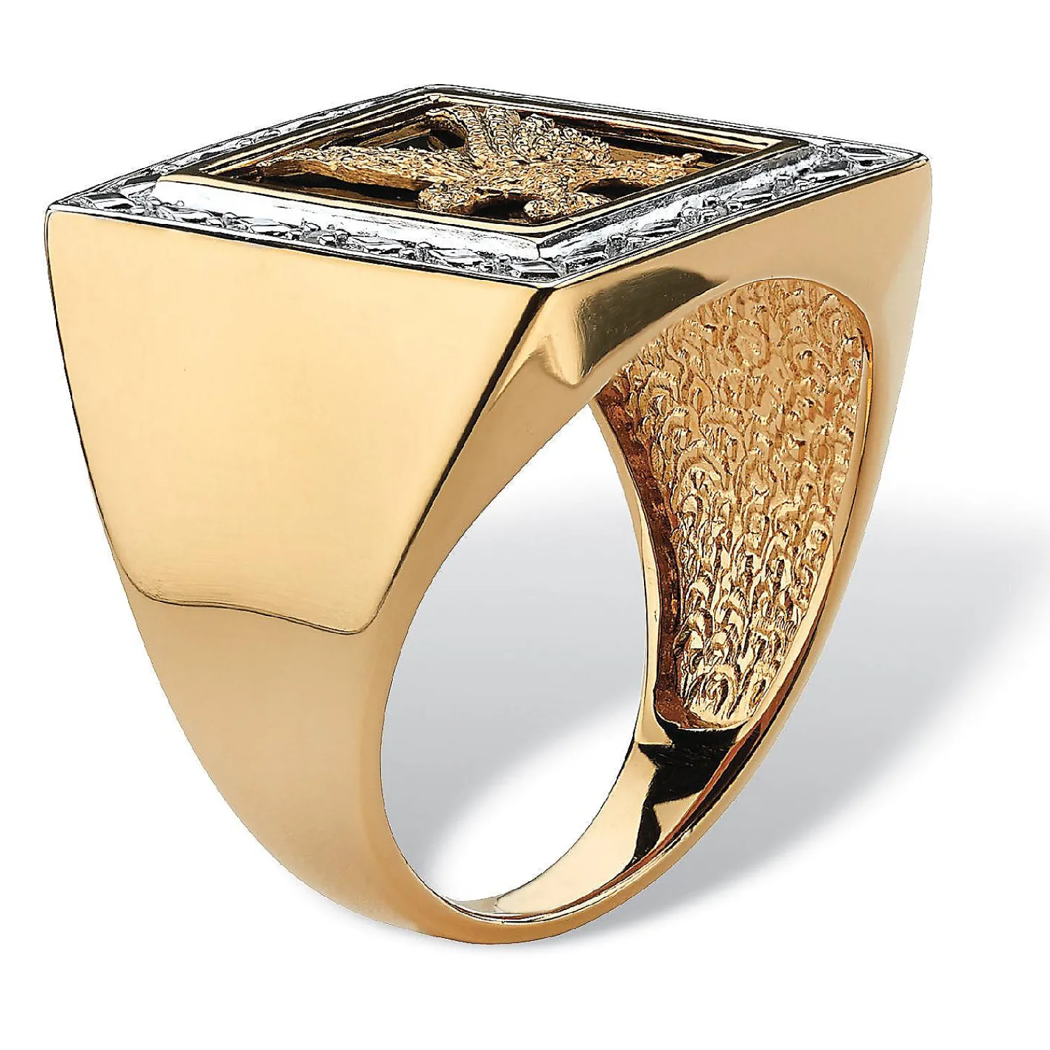 palmbeach_jewelry_mens_ye_1-6.webp Oriental Trading Rings*Palmbeach Jewelry Men's Yellow Gold-Plated Sterling Silver Genuine Diamond Accent Black Natural Onyx Eagle Ring Sizes 8-16