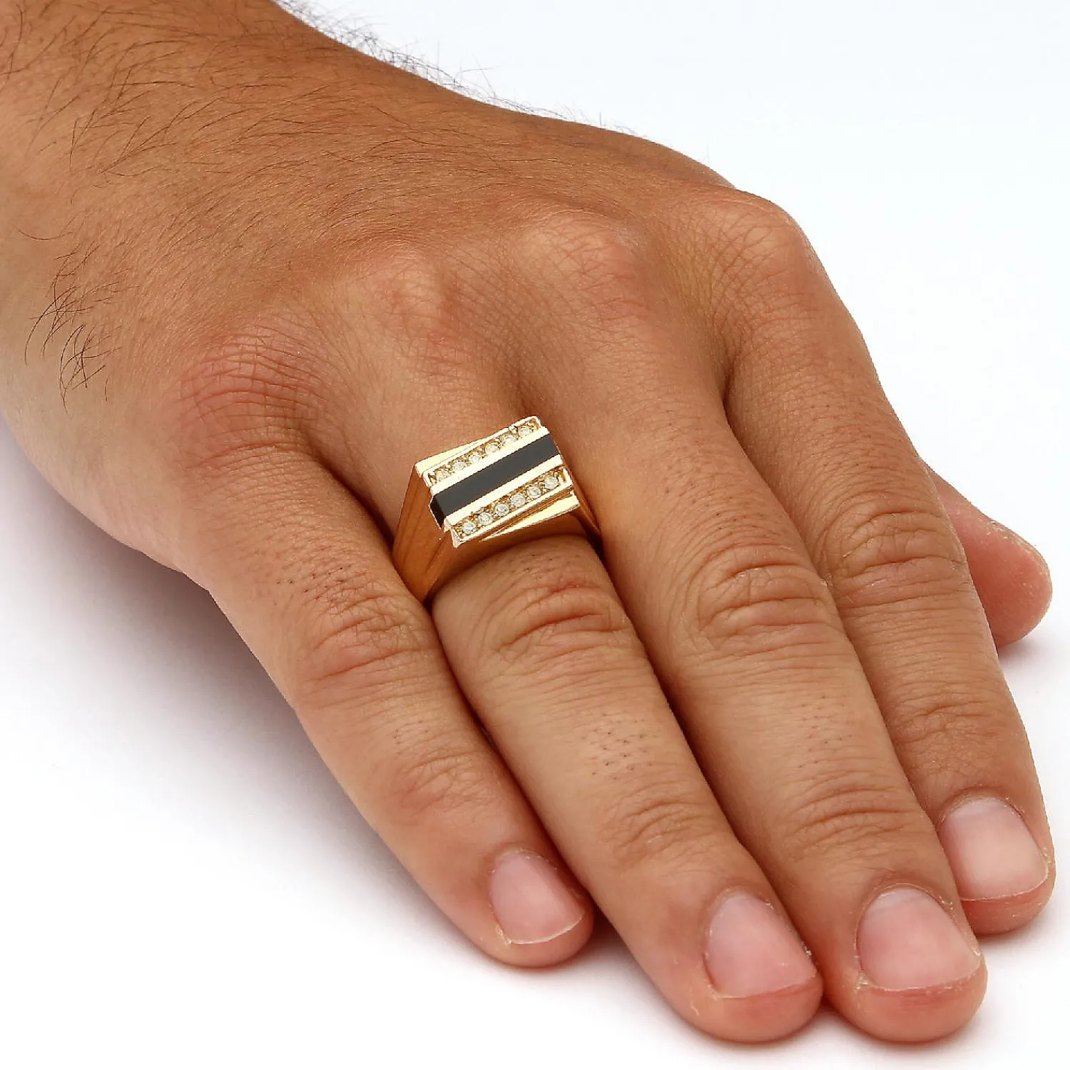 palmbeach_jewelry_mens_ye_2-3.webp Oriental Trading Rings*Palmbeach Jewelry Men's Yellow Gold-Plated Emerald Natural Black Onyx And Round Crystal Ring Sizes 8-13