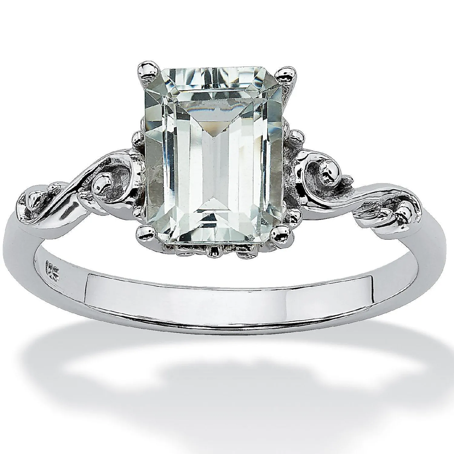 palmbeach_jewelry_platinu_0-2.webp Oriental Trading Rings*Palmbeach Jewelry Platinum-Plated Sterling Silver Emerald Cut Genuine Aquamarine Scrolling Shank Ring Sizes 5-10