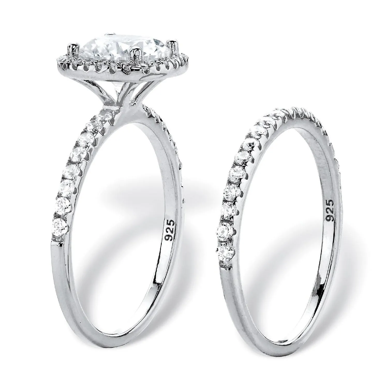 palmbeach_jewelry_platinu_1-5.webp Oriental Trading Rings*Palmbeach Jewelry Platinum-Plated Sterling Silver Round Cubic Zirconia Halo Bridal Ring Set Sizes 6-10