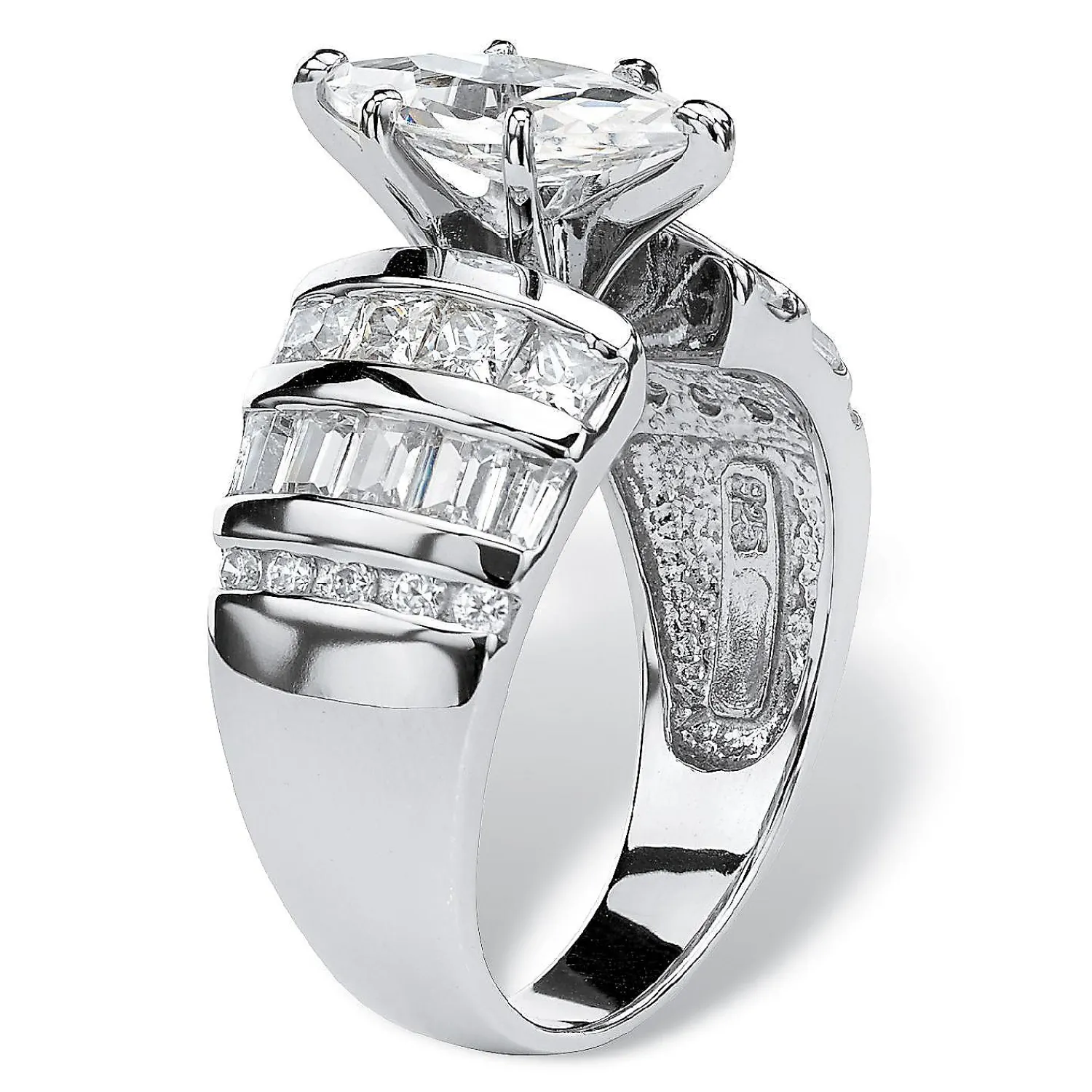 palmbeach_jewelry_platinu_1-6.webp Oriental Trading Rings*Palmbeach Jewelry Platinum-Plated Sterling Silver Marquise Cut Cubic Zirconia Channel Set Engagement Ring Sizes 7-12