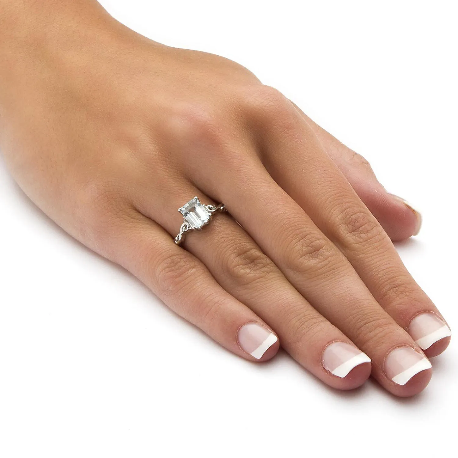 palmbeach_jewelry_platinu_2-2.webp Oriental Trading Rings*Palmbeach Jewelry Platinum-Plated Sterling Silver Emerald Cut Genuine Aquamarine Scrolling Shank Ring Sizes 5-10