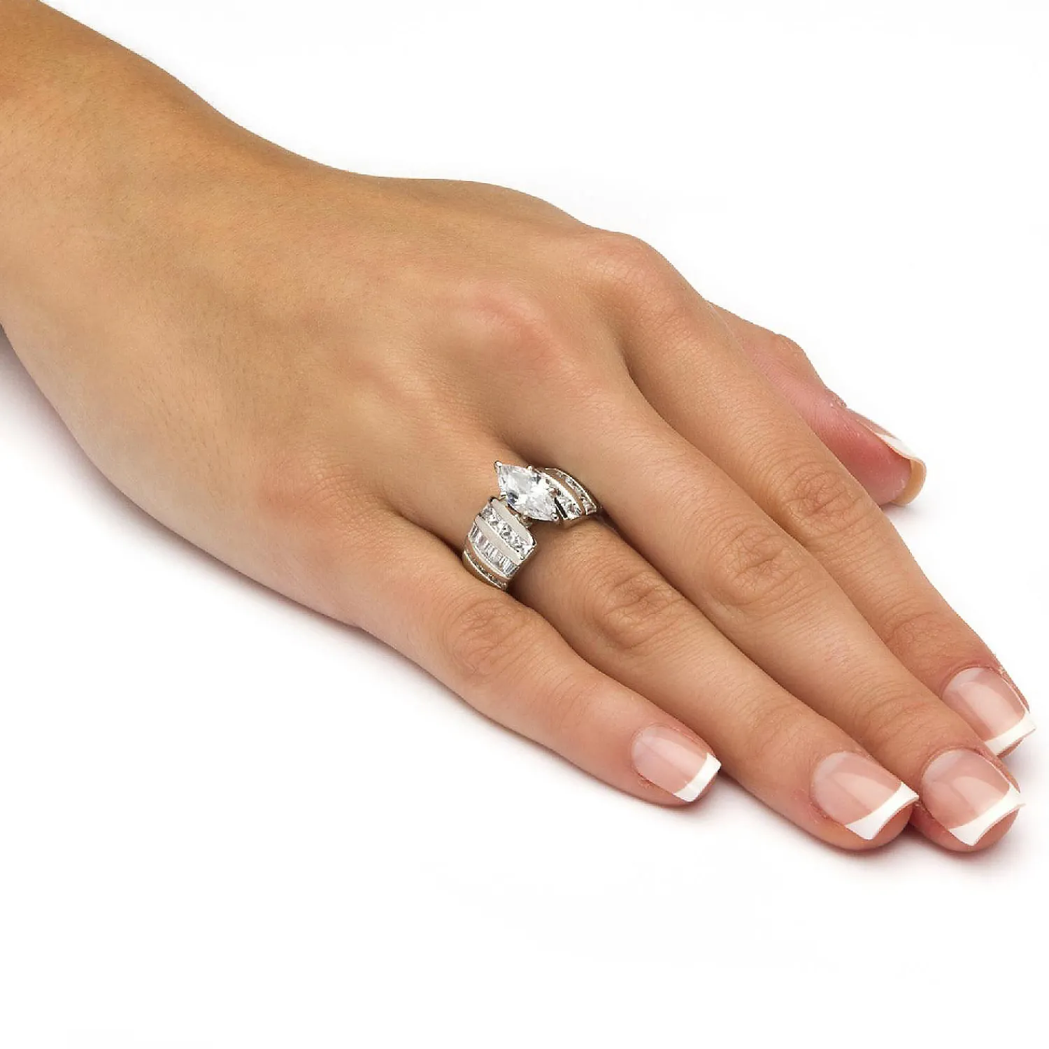palmbeach_jewelry_platinu_2-6.webp Oriental Trading Rings*Palmbeach Jewelry Platinum-Plated Sterling Silver Marquise Cut Cubic Zirconia Channel Set Engagement Ring Sizes 7-12