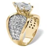 Oriental Trading Rings*Palmbeach Jewelry Yellow Gold-Plated Marquise Cut Cubic Zirconia And Round Crystals Engagement Ring Sizes 7-12