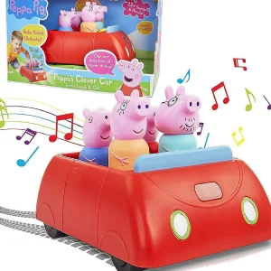 Oriental Trading Character Toys*Peppa Pig's Family Red Clever Car Lights Sounds George Daddy Mummy Pig Wow! Stuff