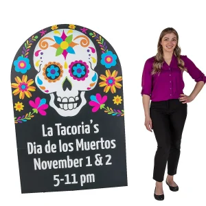 Personalized Day Of The Dead Party Cardboard Cutout Stand-Up<Oriental Trading Cheap