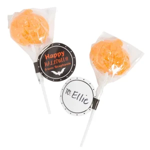 Personalized Jack-O'-Lantern Lollipops – 12 Pc.<Oriental Trading Fashion