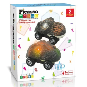 Oriental Trading Toy Cars*Picassotiles 2 Dinosaur Cars For Race Track