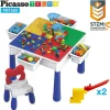 Oriental Trading Building Blocks*Picassotiles - Large Building Blocks Activity Center Table & Chair Set Pbt580