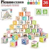 Oriental Trading Building Blocks*Picassotiles 36 Piece Letter & Alphabet Magnetic Cubes