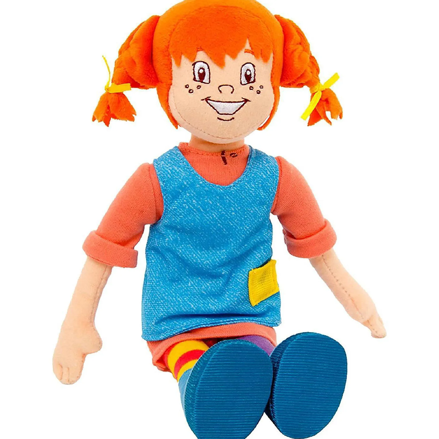 pippy_longstocking_plush__2.webp Oriental Trading Character Toys*Pippy Longstocking Plush Doll 12" Classic Swedish Kids Book Tv Character Mighty Mojo