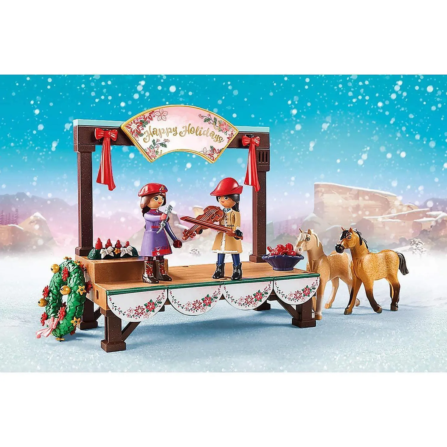 playmobil_spirit_riding_f_2.webp Oriental Trading Play Sets*Playmobil Spirit Riding Free Christmas Concert Dreamworks Horses Xmas Holiday Figures