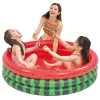Pool Central 47" Inflatable Round 3 Ring Watermelon Kiddie Swimming Pool<Oriental Trading Store