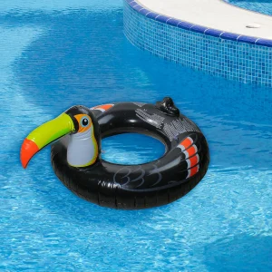 Pool Central 52" Inflatable Black And Yellow Giant Toucan Pool Ring Float<Oriental Trading Shop
