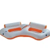 Pool Central Inflatable Orange And White River Land Two Swimming Pool Sofa 85-Inch<Oriental Trading Cheap