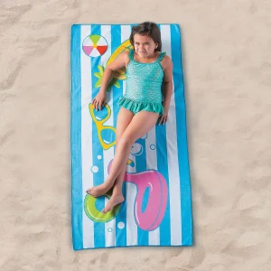 Pool Party Beach Towel<Oriental Trading Cheap