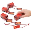 Oriental Trading Toy Cars*Pull-Back Fire Truck Valentine Exchanges With Card For 12
