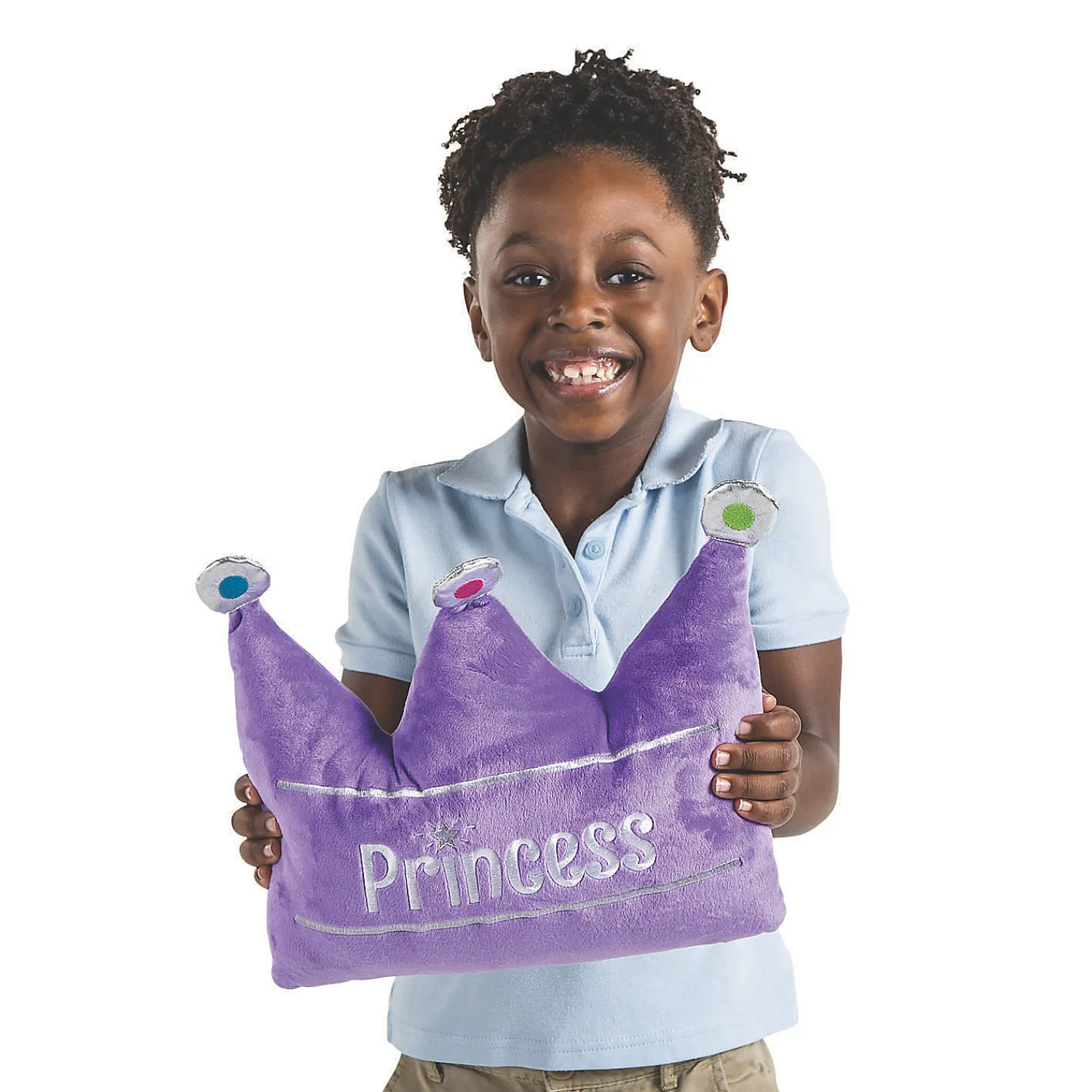 purple_stuffed_princess_1.webp Oriental Trading Stuffed Animals & Plush Toys*11 3/4" Purple Stuffed Princess Crown