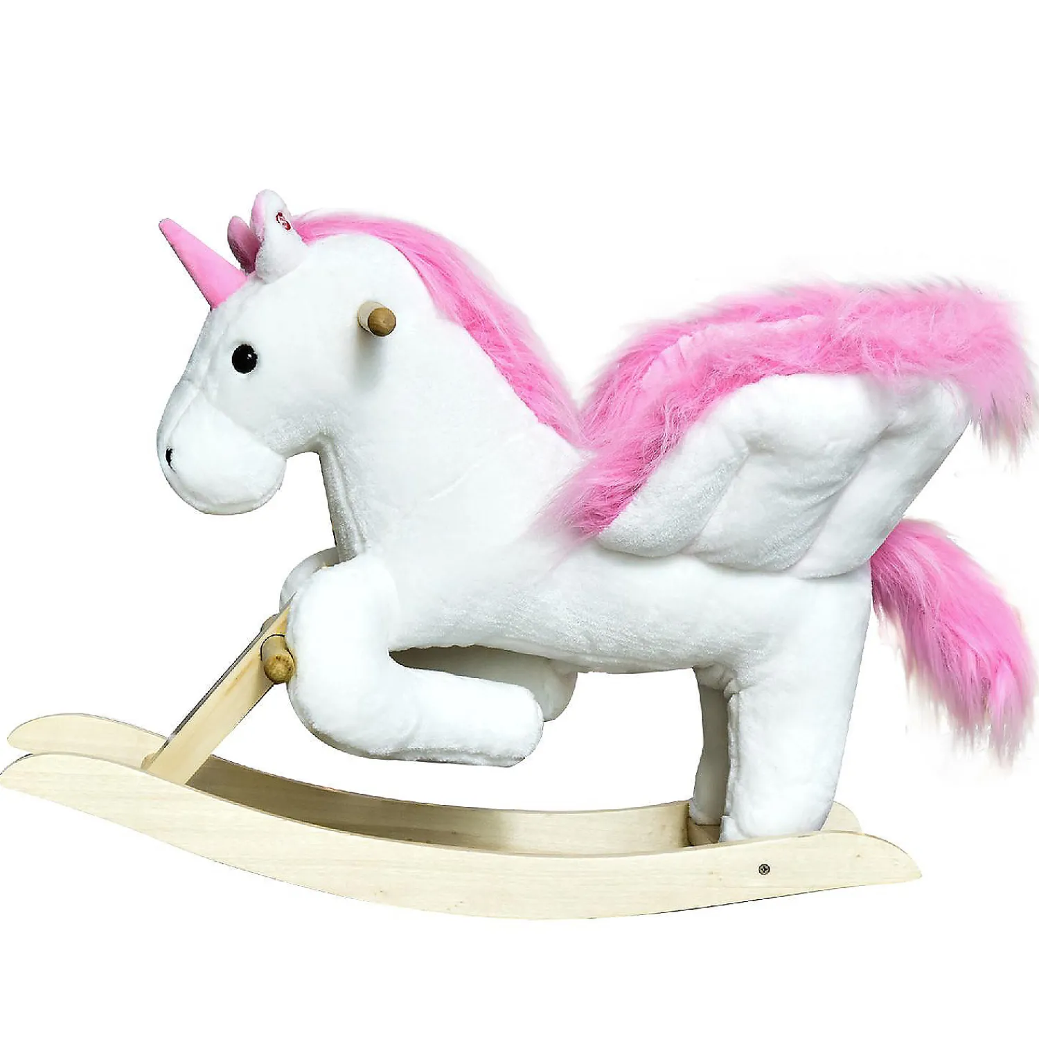 qaba_kids_rocking_horse_p_1.webp Qaba Kids Rocking Horse Plush Unicorn W/Lullby Song 18-36Mo<Oriental Trading Shop