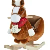 Qaba Rocking Horse Plush W/Music 18-36Mo Brown<Oriental Trading Best Sale